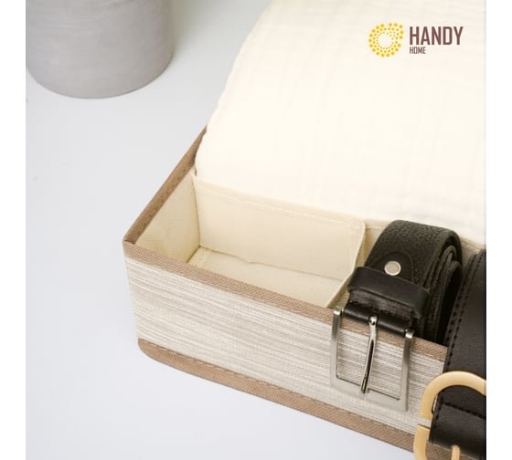 Органайзер для хранения HANDY HOME латте 4 секции, 330х235х90 мм ES-21