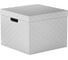 Складная коробка для хранения с крышкой HANDY HOME орнамент 320х320х250 мм, серый RUU-18 1