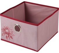 Короб для хранения HANDY HOME хризантема 280х280х180 мм, розовый, бордовый UC-83