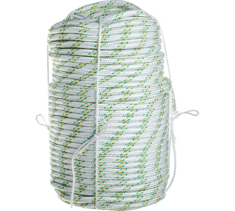 Полиамидная капроновая веревка, 24-прядная, катушка, 14мм х 50м АзотХимФортис 00070