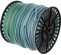 Вязаный полипропиленовый шнур, белый/цветной, катушка 8мм х 250м Эбис 00096