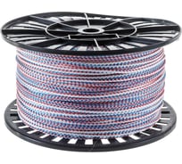 Вязаный полипропиленовый шнур, белый/цветной, катушка, 4мм х 500м Эбис 00099