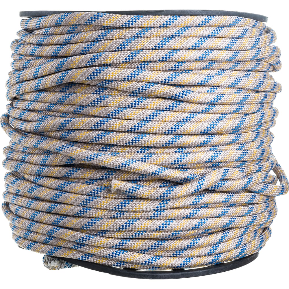 Плетеный полипропиленовый шнур, 24-прядный, катушка, 12мм х 200м Эбис .
