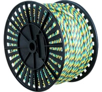 Плетеный полипропиленовый шнур, 16-прядный, катушка, 6мм х 200м Эбис 00108