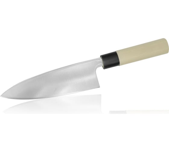 Кухонный нож TOJIRO деба традиционный japanese, длина лезвия 180 мм, сталь mo-v, рукоять магнолия F-1055