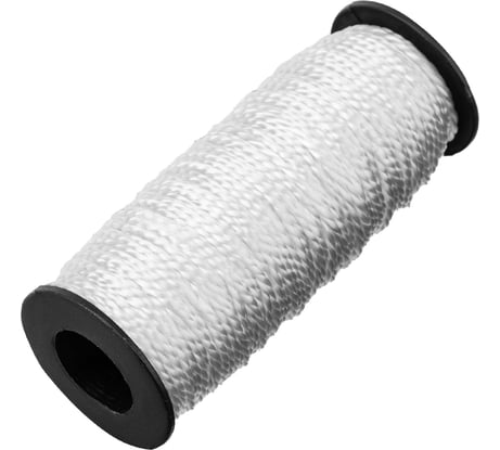 Крученый капроновый шнур 2мм, 50м катушка, 70кгс СИБРТЕХ Россия 93964