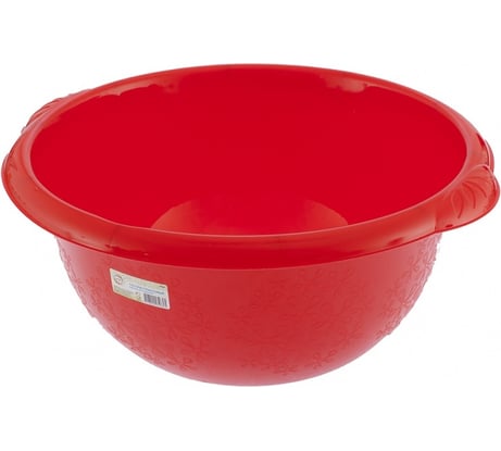 Круглый пластмассовый таз 18 л, красный Elfe ТМ Россия 92986