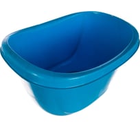 Овальный пластмассовый таз 16л, голубой Elfe light Россия 92988
