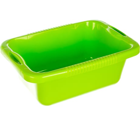 Прямоугольный пластмассовый таз 24л, зеленый Elfe light Россия 92990