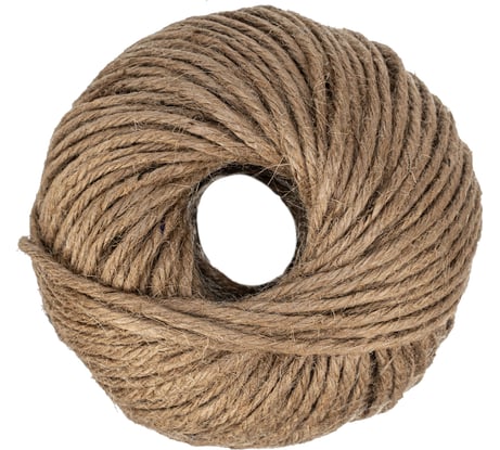 Джутовый шпагат L 60 м, 5-ниточный, 2800 текс, 30 кгс СИБРТЕХ Рос 93882