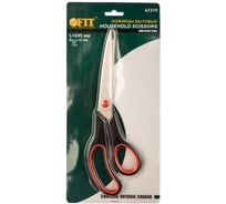 Бытовые ножницы FIT IT лезвие 2мм, пластик. ручка 245мм 67379