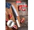 Кухонный нож TOJIRO сантоку hammered finish, длина лезвия 170 мм, сталь vg-10, 3 слоя, рукоять магнолия F-1112 5