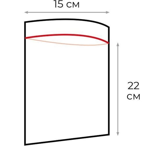 Пакет с замком ООО Комус zip lock 15x22 см, 35 мкм, 100 штук в упаковке 271804
