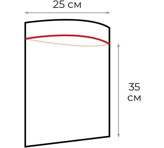 Пакет с замком ООО Комус zip lock 25x35 см, 35 мкм, 100 шт 216820