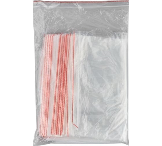 Пакет с замком ООО Комус zip lock 25x35 см, 35 мкм, 100 шт 216820