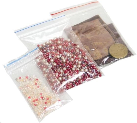 Пакет с замком ООО Комус zip lock 25x35 см, 35 мкм, 100 шт 216820