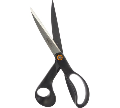 Большие универсальные ножницы Fiskars 24см чёрные FF 1019198