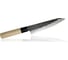 Кухонный поварской нож TOJIRO hammered finish длина лезвия 180 мм, сталь vg-10, 3 слоя, рукоять магнолия F-1114 1