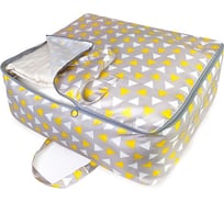 Кофр ГЕЛЕОС бэг-04 (m) с ручками, желтый треугольник БЭГ-04М