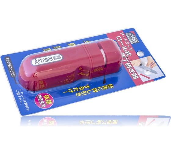Точилка для ножей TOJIRO 110x35x25 мм, пластик, красный FK-436