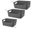 Набор корзинок Econova scandi 3 шт., 1.2 л, 2x3.1 л, серый 43420441122 2