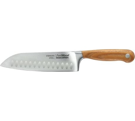 Нож сантоку Tescoma feelwood, 17 см, бежевый 884826