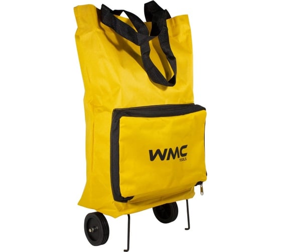 Складная сумка WMC TOOLS на 2 колесах с ручками и боковым карманом WMC-FN209