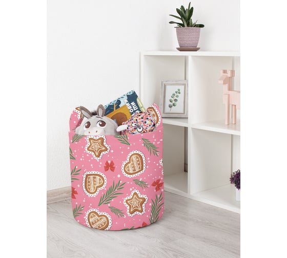 Корзина для игрушек JOYARTY новогодние пряники 35x35 см toba_419871_S 1