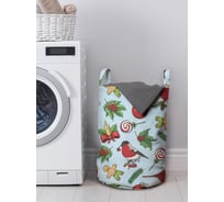 Корзина для хранения вещей JOYARTY новогодние птицы 35x50 см gaba_419882_M