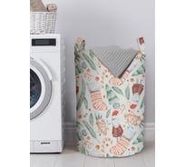 Корзина для хранения вещей JOYARTY дед мороз в елках 40x60 см gaba_419829_L