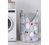 Корзина для хранения вещей JOYARTY счастливый снеговик 40x60 см gaba_419817_L