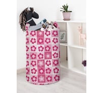 Корзина для игрушек JOYARTY Панно в цветочек 40x60 см toba_422621_L
