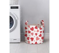 Корзина для хранения вещей JOYARTY Сердечки 35x35 см gaba_422643_S