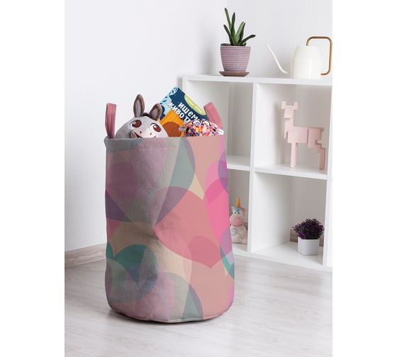 Корзина для игрушек JOYARTY Боке из сердец 35x50 см toba_422657_M 1