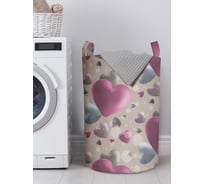 Корзина для хранения вещей JOYARTY Объемные сердца 40x60 см gaba_422656_L