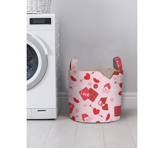 Корзина для хранения вещей JOYARTY Kiss love 35x35 см gaba_422659_S 1