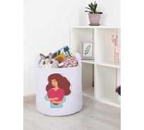 Корзина для игрушек JOYARTY Обнимая сердце 35x35 см toba_422696_S
