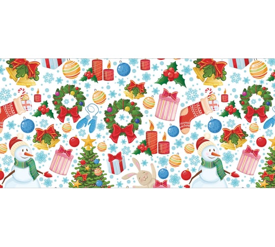 Корзина для игрушек JOYARTY новогодние снеговики 40x60 см toba_419872_L