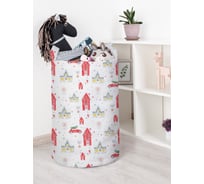 Корзина для игрушек JOYARTY новогодние хлопоты 40x60 см toba_380862_L