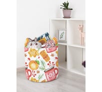 Корзина для игрушек JOYARTY пряничный вечер 35x35 см toba_419849_S