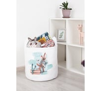 Корзина для игрушек JOYARTY зайка с подарком 35x35 см toba_419846_S