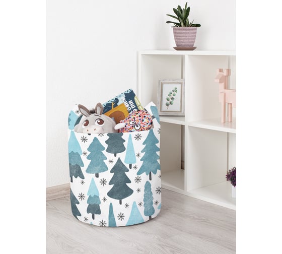 Корзина для игрушек JOYARTY зима в лесу 35x35 см toba_419839_S 1