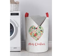 Корзина для хранения вещей JOYARTY новогоднее сердце 40x60 см gaba_419880_L