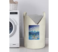 Корзина для хранения вещей JOYARTY новогодняя открытка 40x60 см gaba_419861_L