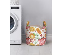 Корзина для хранения вещей JOYARTY пряничный вечер 35x35 см gaba_419849_S