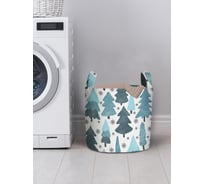 Корзина для хранения вещей JOYARTY зима в лесу 35x35 см gaba_419839_S