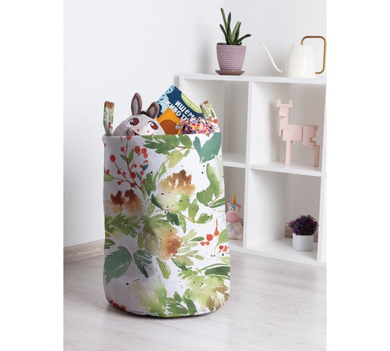 Корзина для игрушек JOYARTY акварельный новый год 35x50 см toba_419877_M