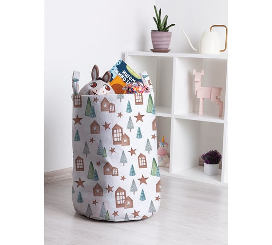 Корзина для игрушек JOYARTY новогодние звезды 35x50 см toba_380864_M 1