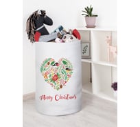 Корзина для игрушек JOYARTY новогоднее сердце 40x60 см toba_419880_L