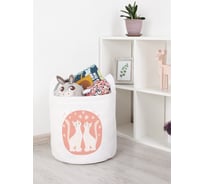 Корзина для игрушек JOYARTY Кошачья любовь 35x35 см toba_422691_S